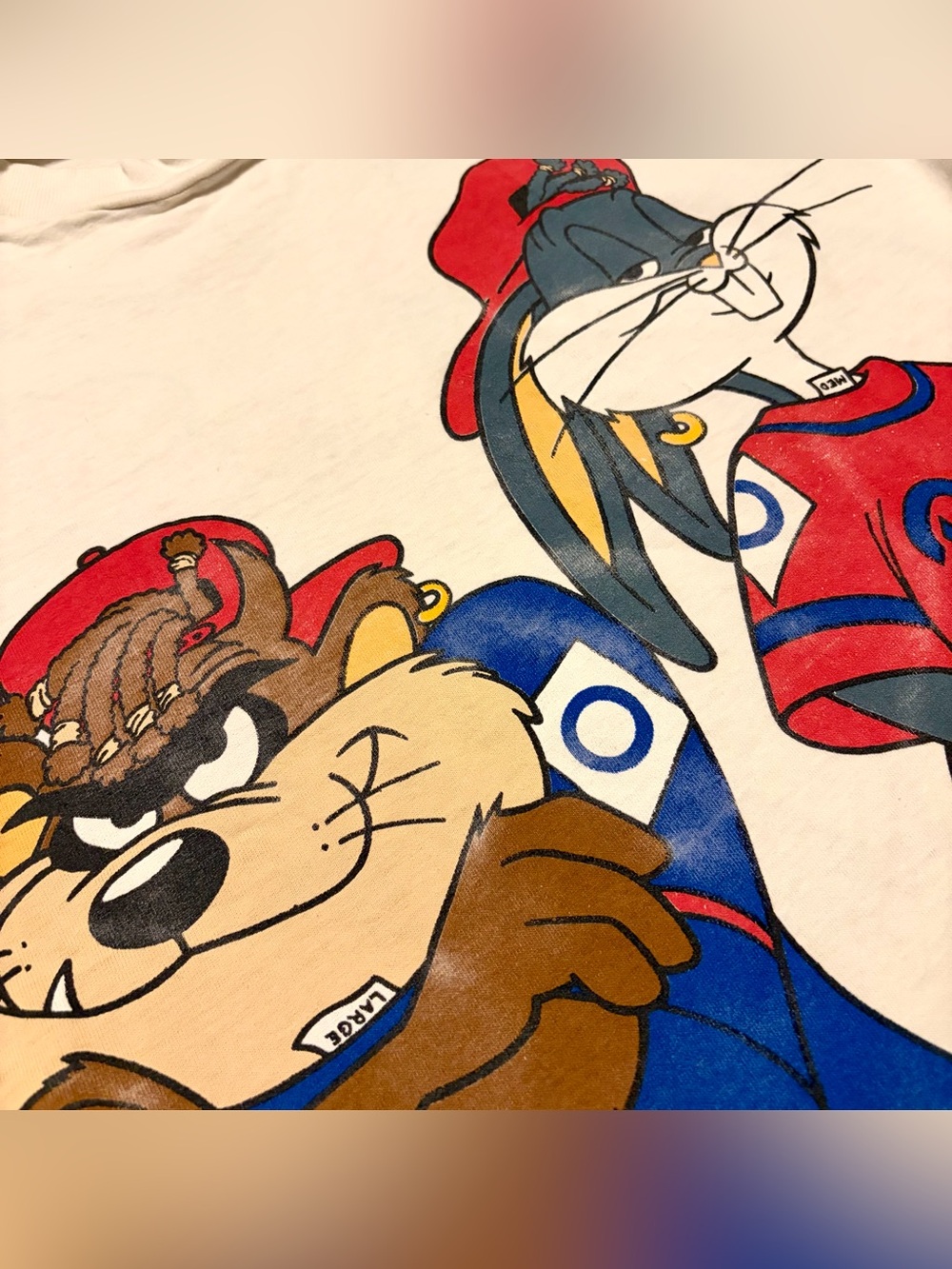 Vtg 90s Looney Tunes Single-Stitch Double-Sided T-Shirt - Picture 4 of 12